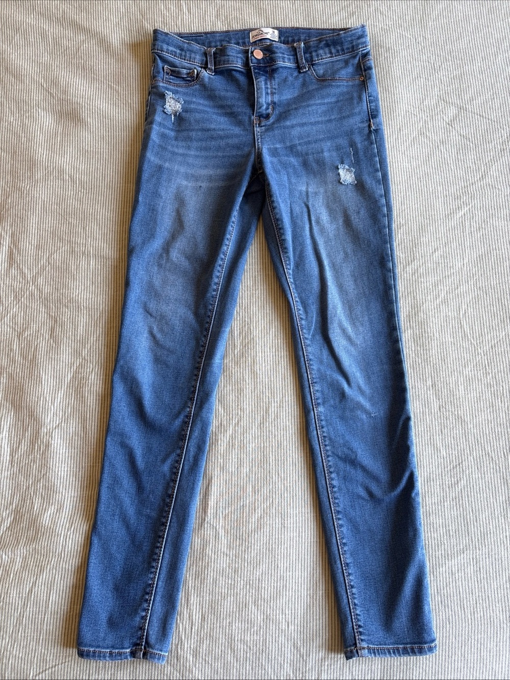 Jordache Kids Skinny Jeans Distressed Blue Size 18